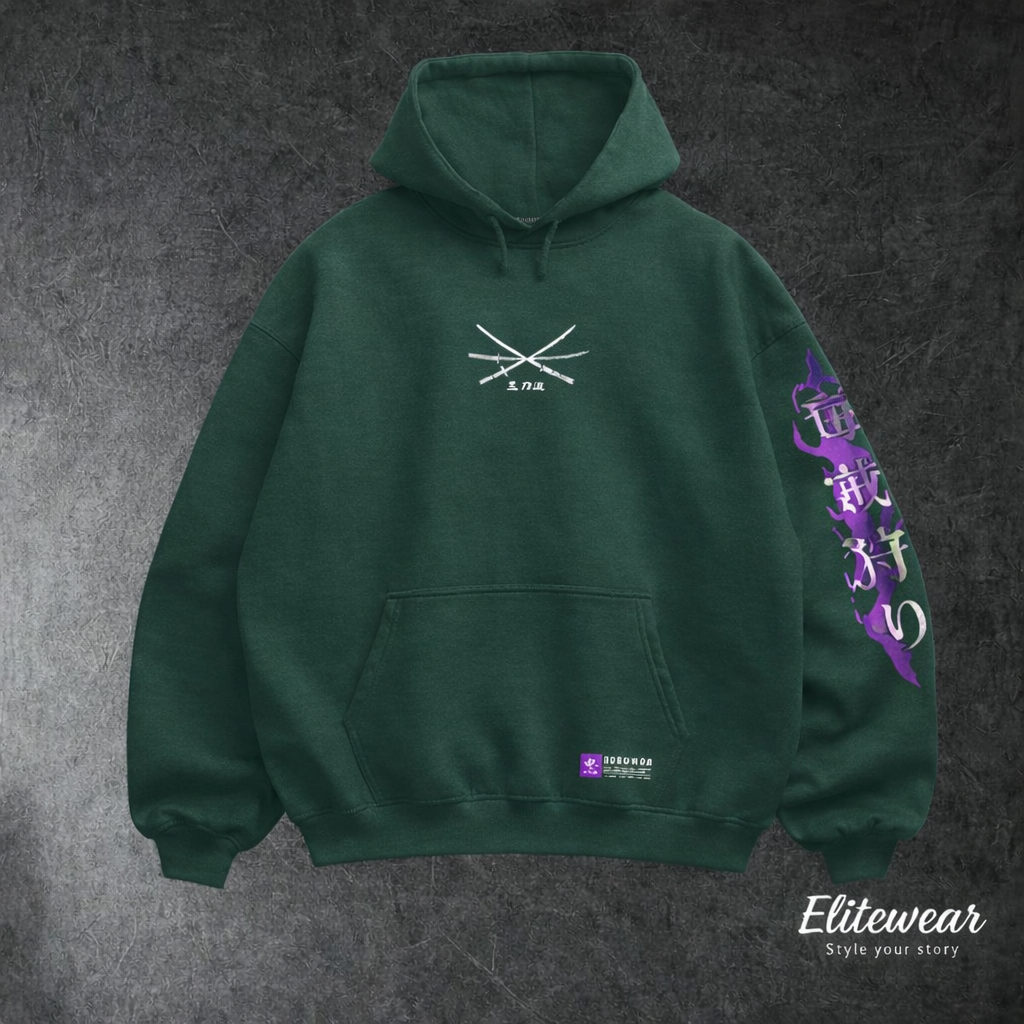 HOODIE OVERSIZE ZORO KING OF HELL