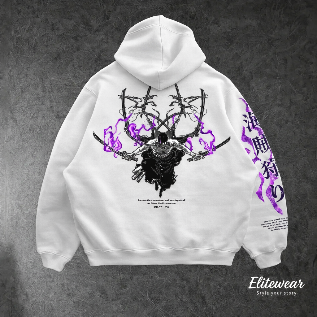 HOODIE OVERSIZE ZORO KING OF HELL