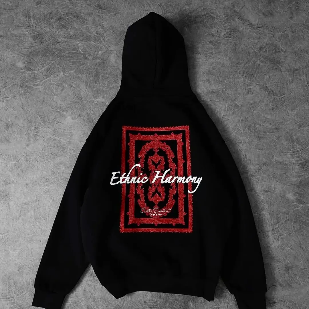 HOODIE OVERSIZE ETHNIC HARMONY