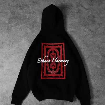 HOODIE OVERSIZE ETHNIC HARMONY