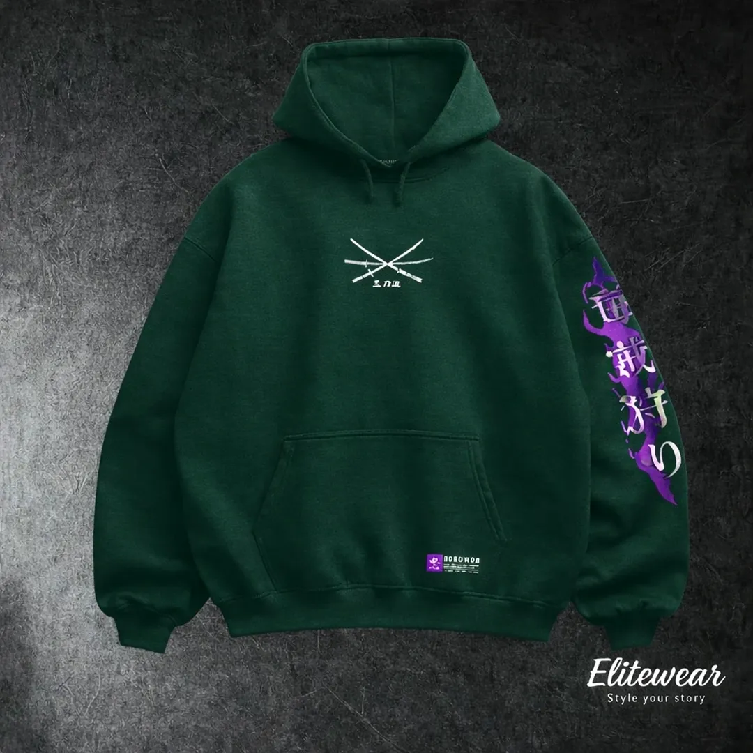 HOODIE OVERSIZE ZORO KING OF HELL