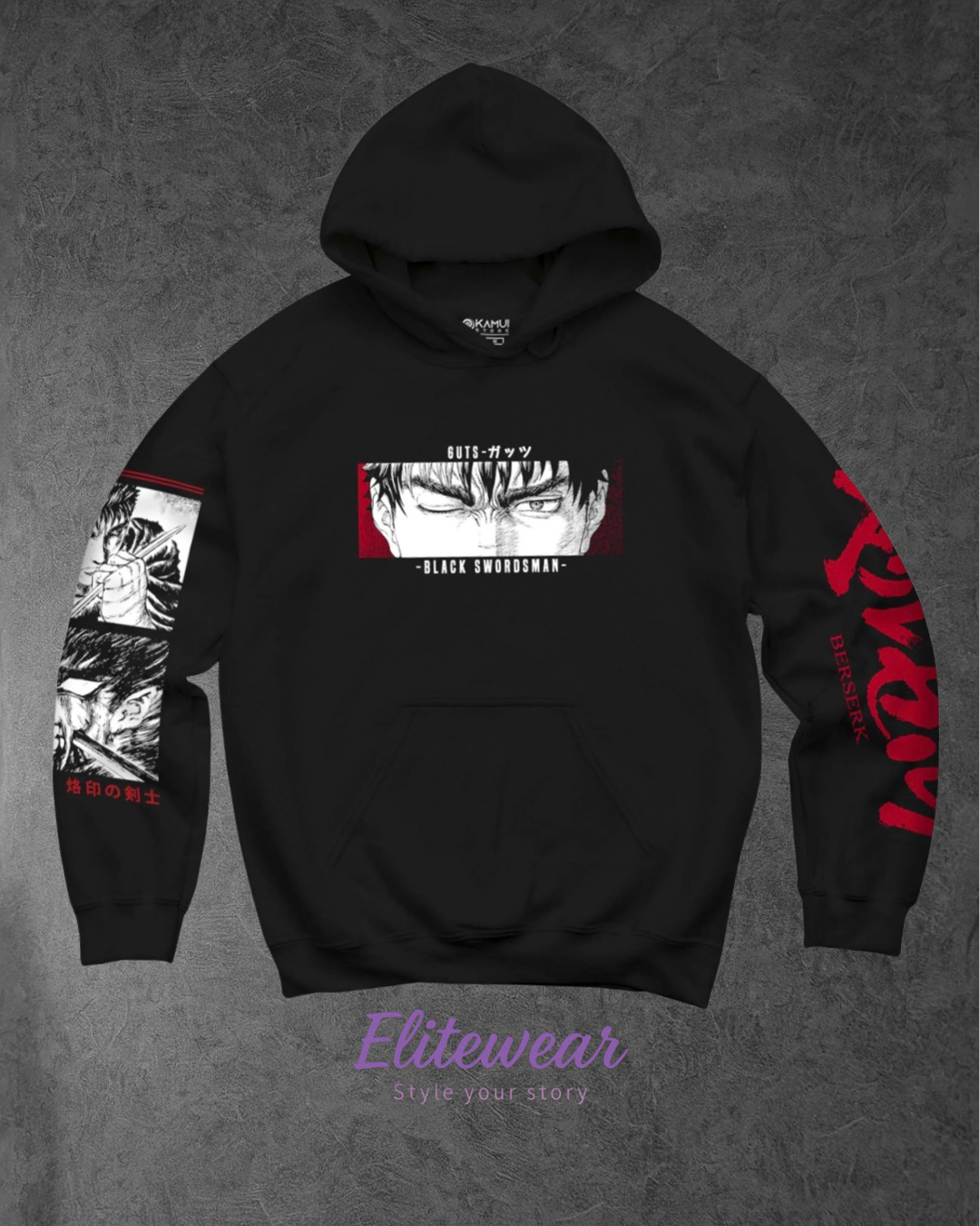 HOODIE OVERSIZE BERSERK MANCHE